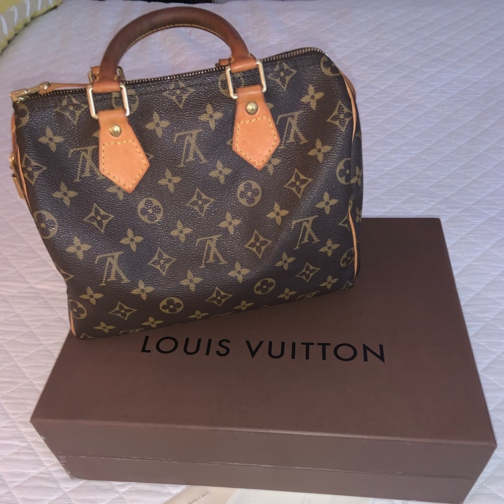 Louis Vuitton Brown Monogram Canvas 25 Speedy Bag